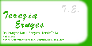 terezia ernyes business card